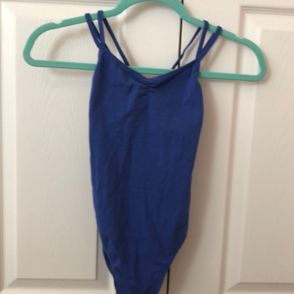 Other - Blue Double Strap Leotard